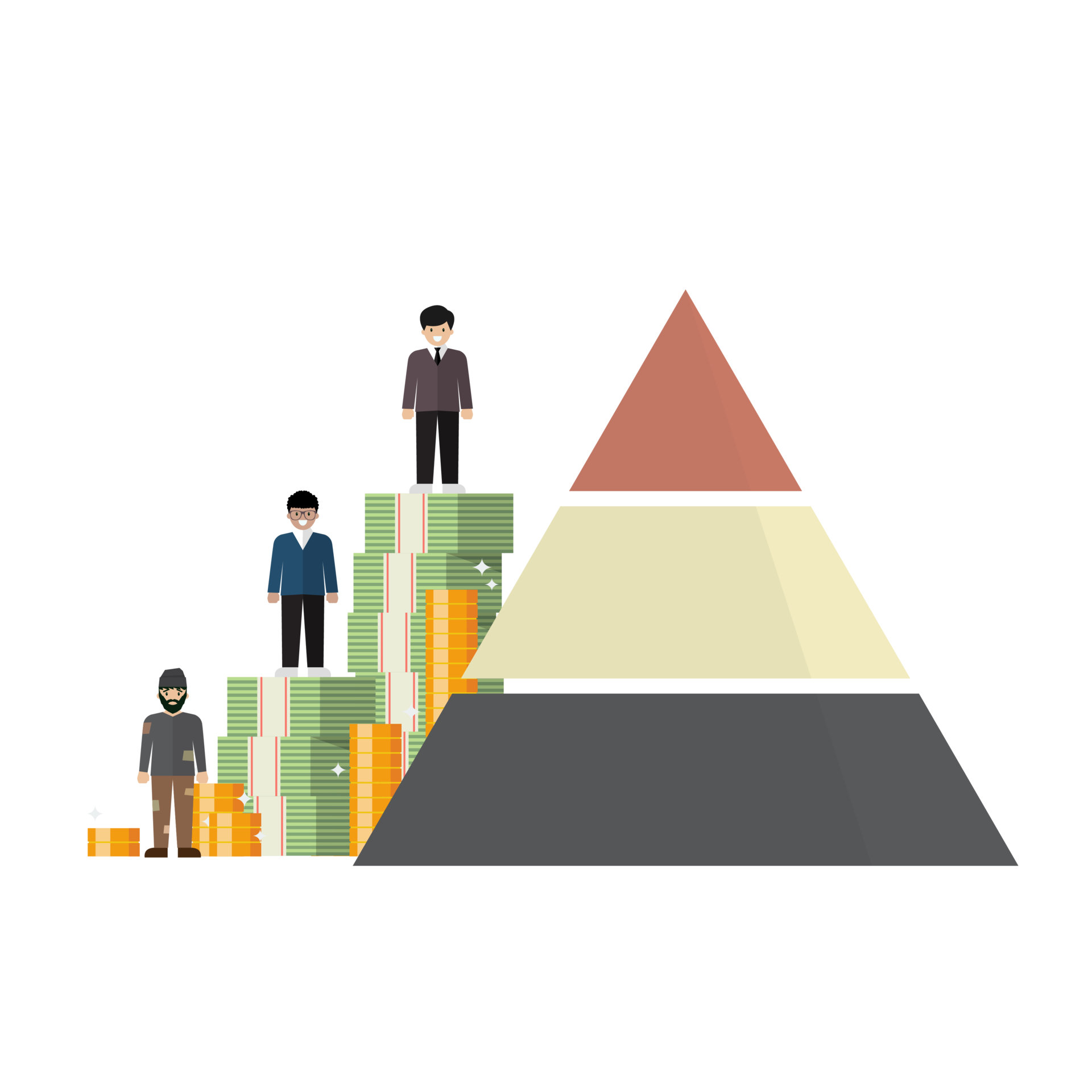 Pyramid Of Three Social Class 29110782 PNG