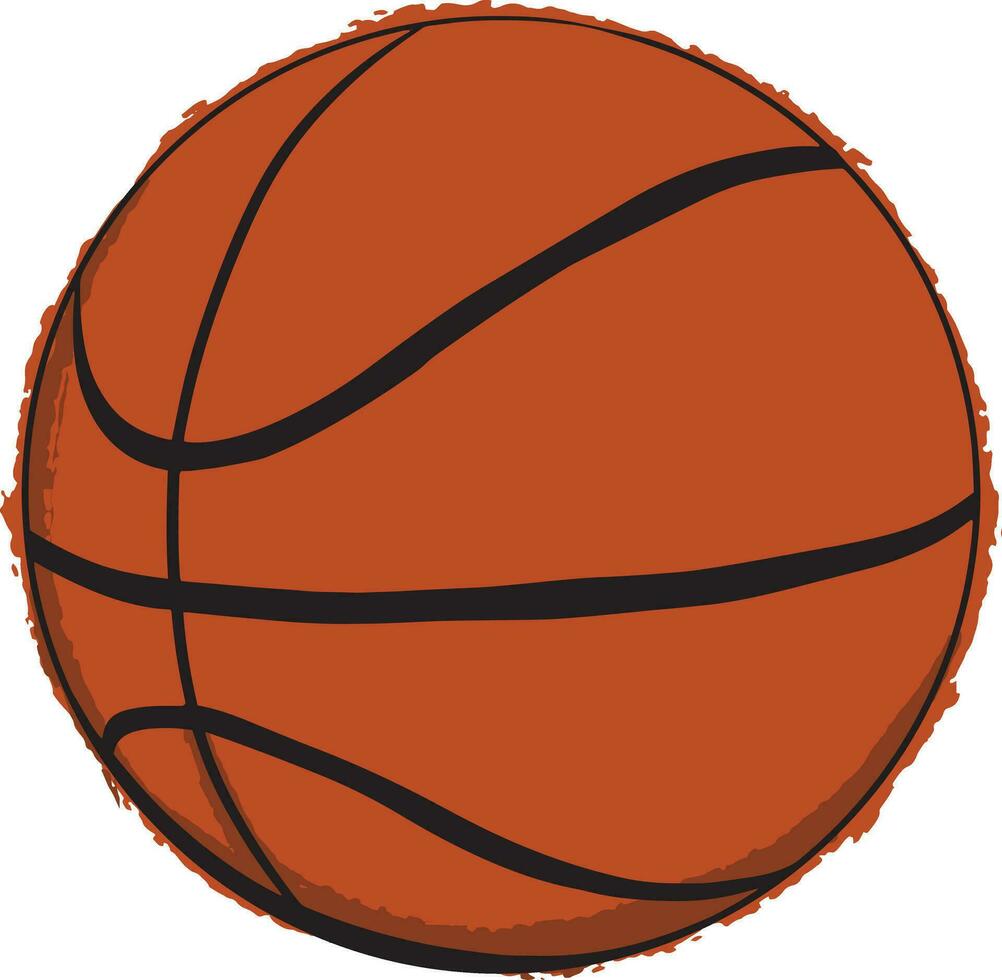 Hand Drawn Basketball vector