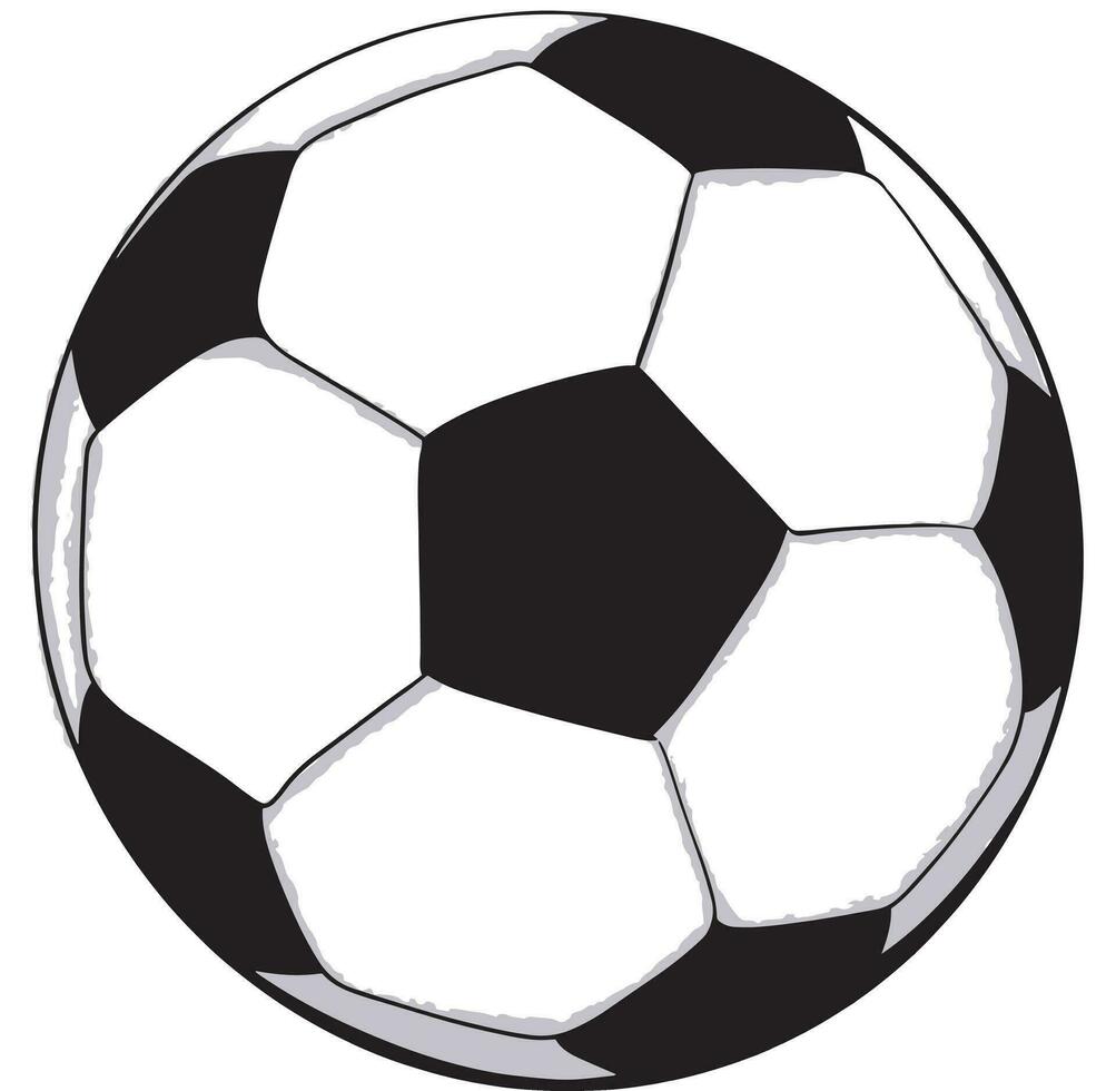Hand Drawn Soccer Ball vector