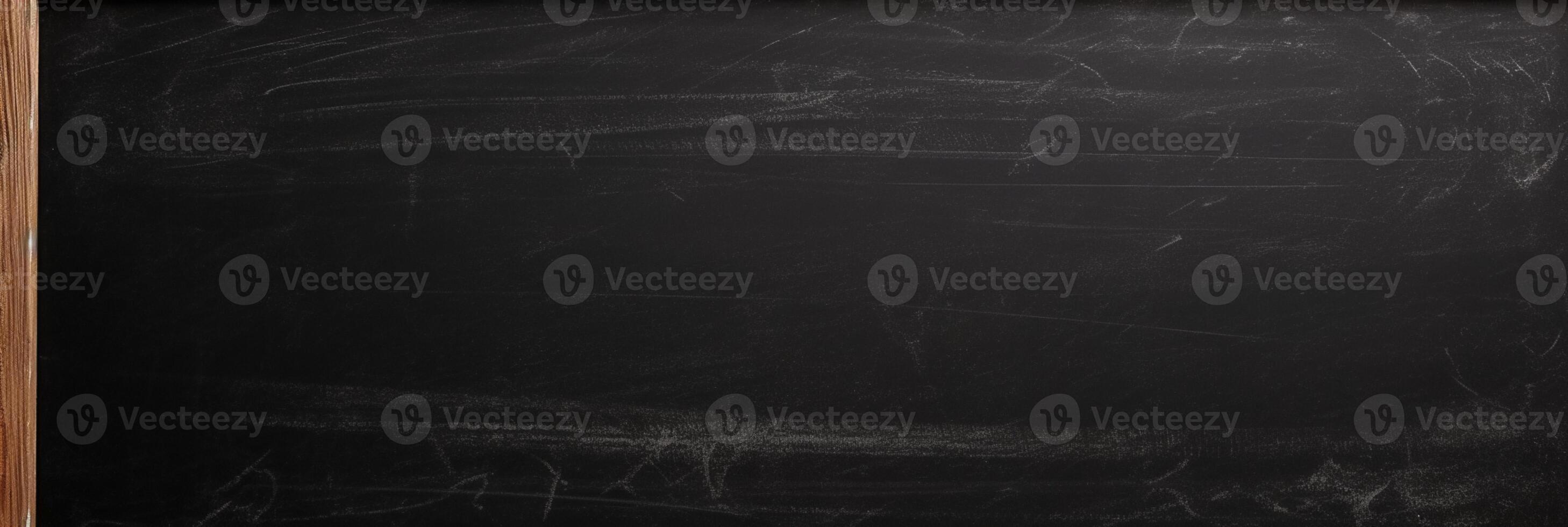 Explore the Beauty of Contrast - Chalk Stained Blackboard on Blackboard Background. , photo