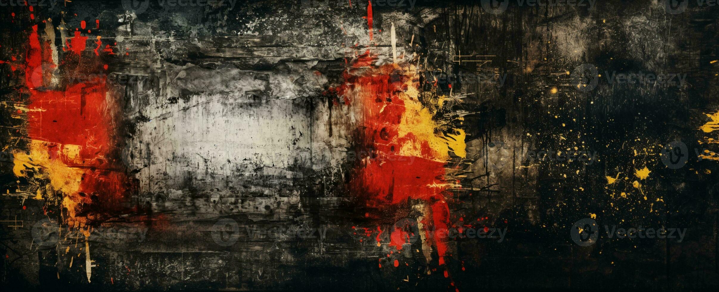grunge wall texture background. Metropolis Grunge - Background Texture with Vibrant Red, Yellow, Gray and Rust Colors. Grunge hardness - abstract background with rough structure. generative AI, photo