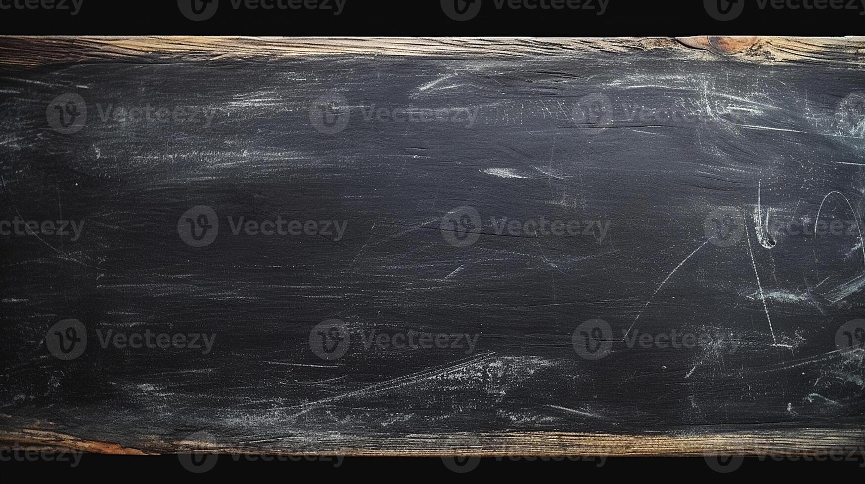 Explore the Beauty of Contrast - Chalk Stained Blackboard on Blackboard Background. Generative AI, photo