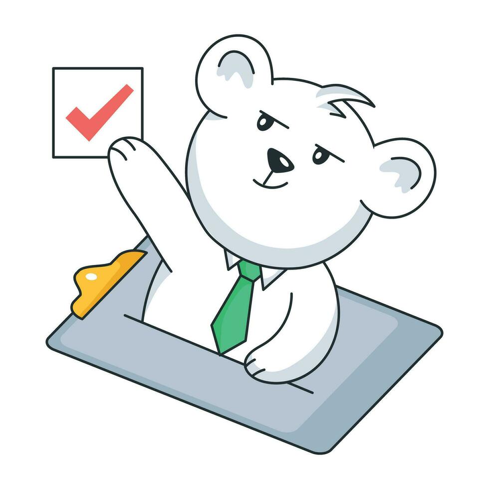 Trendy Business Task vector