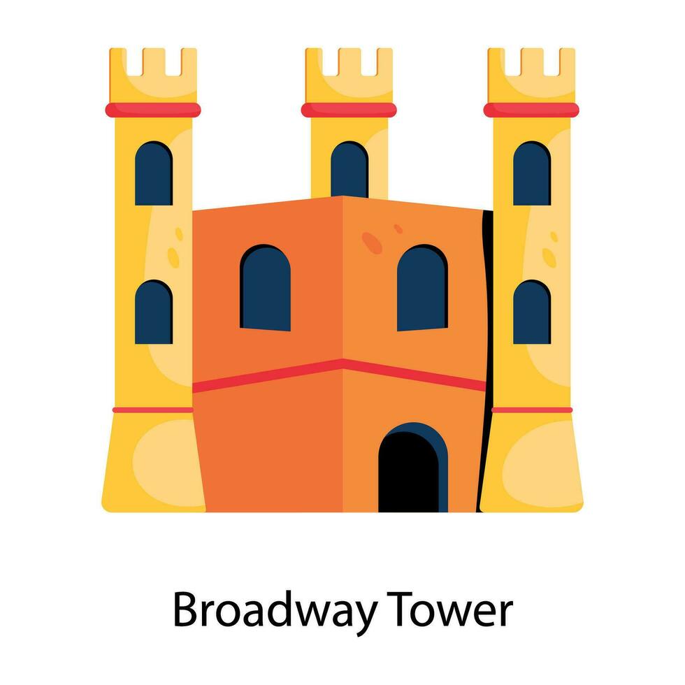 Trendy Broadway Tower vector