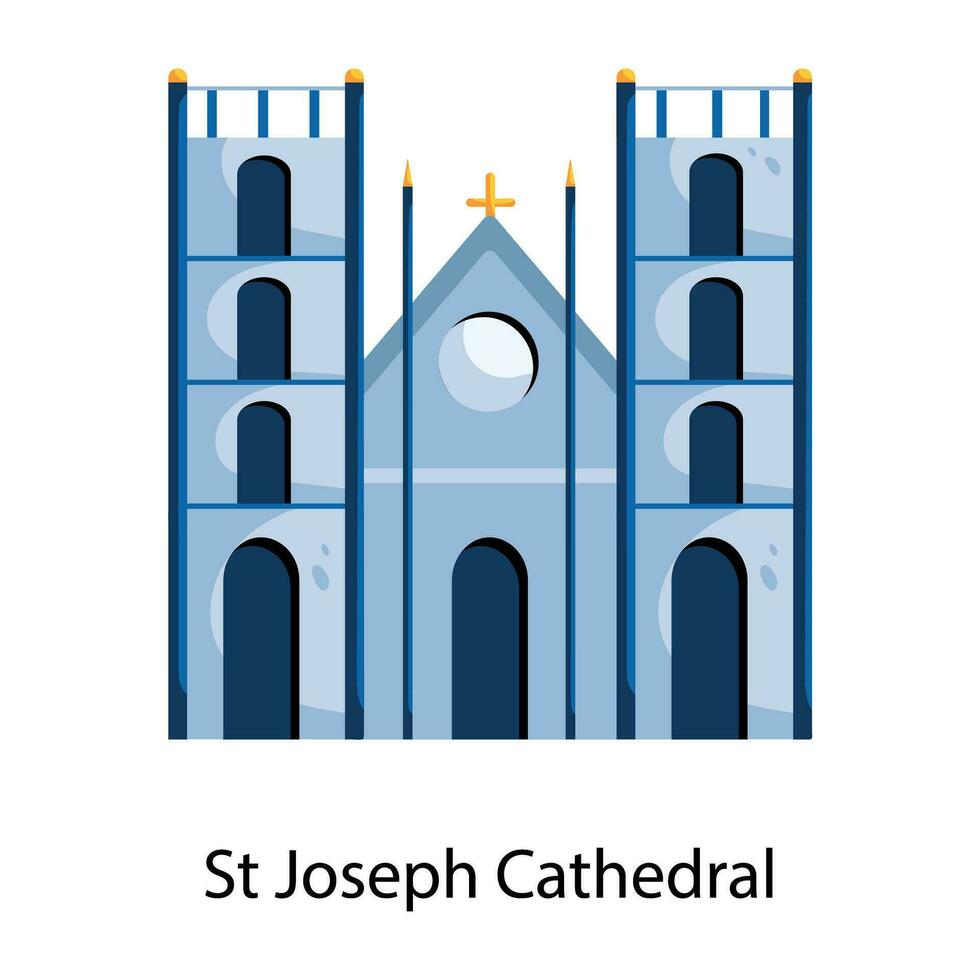 S t Joseph catedral vector