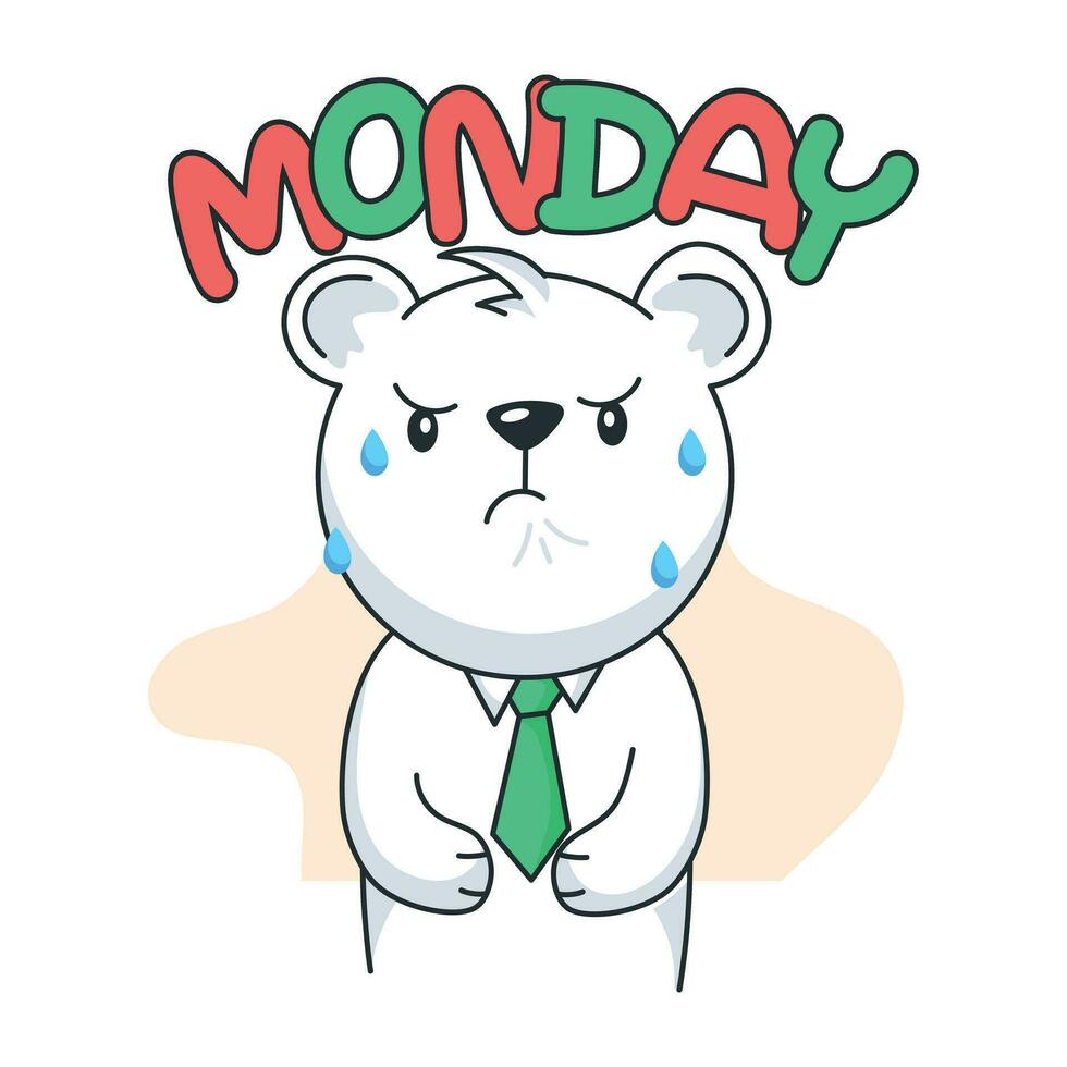 Trendy Monday Mood vector