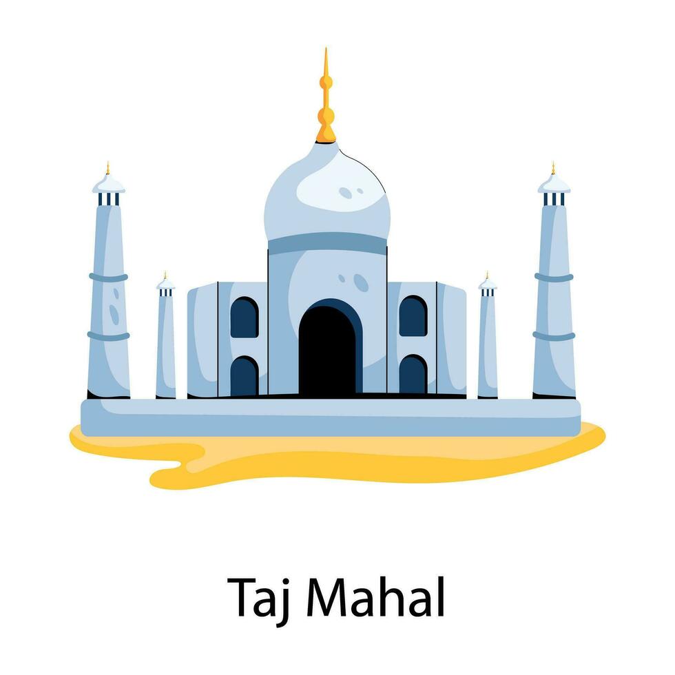 Trendy Taj Mahal vector