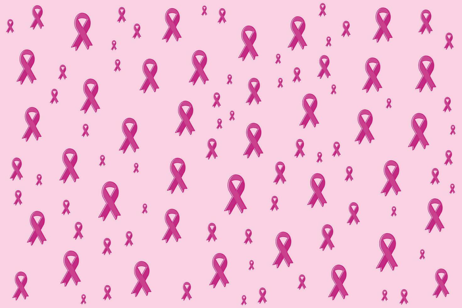 pink ribbon pattern cancer medical background vector