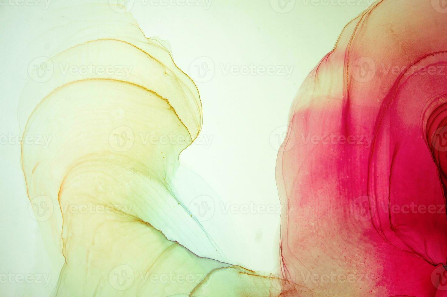 Alcohol ink sea texture. Abstract ocean art. Natural Luxury. Style incorporates the swirls of marble or the ripples of agate. Very beautiful red paint. photo