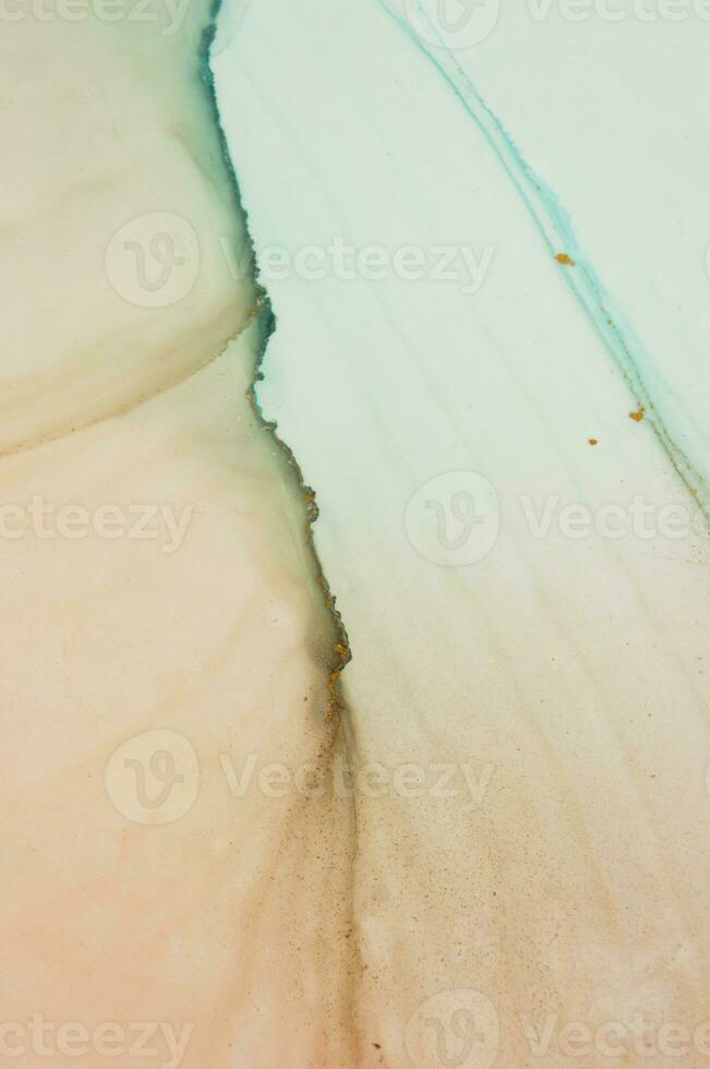 The picture is painted in alcohol ink. Abstraction will perfectly fit into a modern interior. Closeup of the painting. Colorful abstract painting background. photo