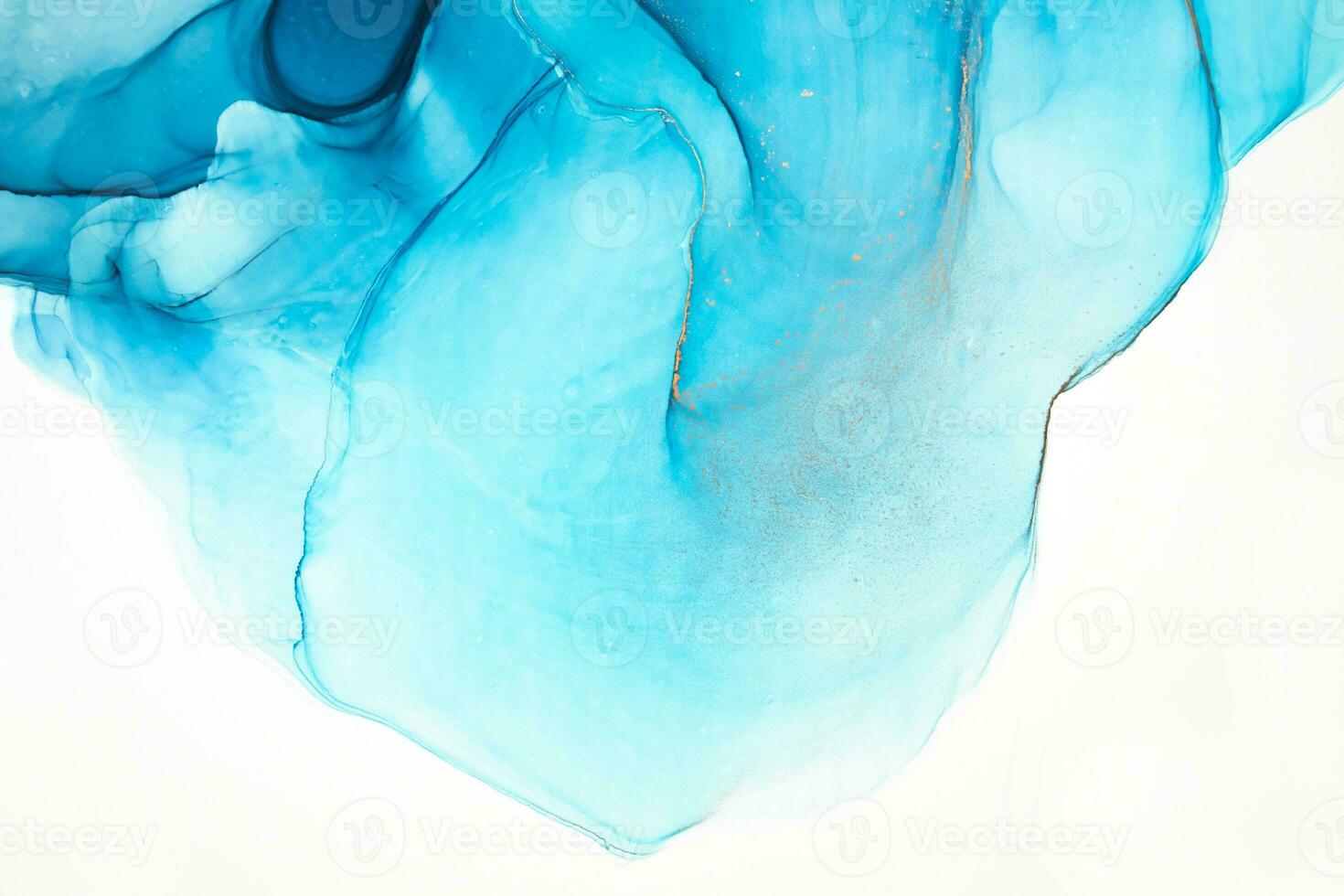 Part of original alcohol ink painting. Modern art. Abstract colorful background, wallpaper. Marble texture. Fluid Art for modern banners, ethereal graphic design. photo