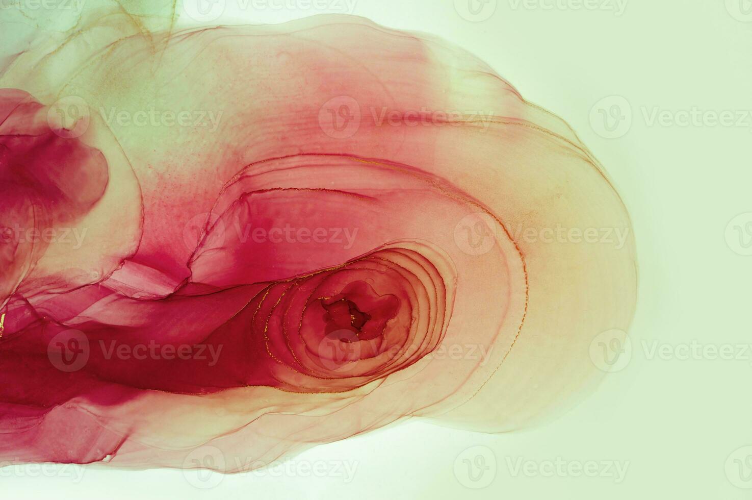 Alcohol ink sea texture. Abstract ocean art. Natural Luxury. Style incorporates the swirls of marble or the ripples of agate. Very beautiful red paint. photo