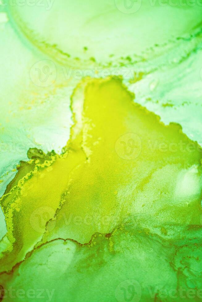 Ink, paint, abstract. Closeup of the painting. Colorful abstract painting background. Highly-textured oil paint. High quality details. Alcohol ink modern abstract painting, modern contemporary art. photo