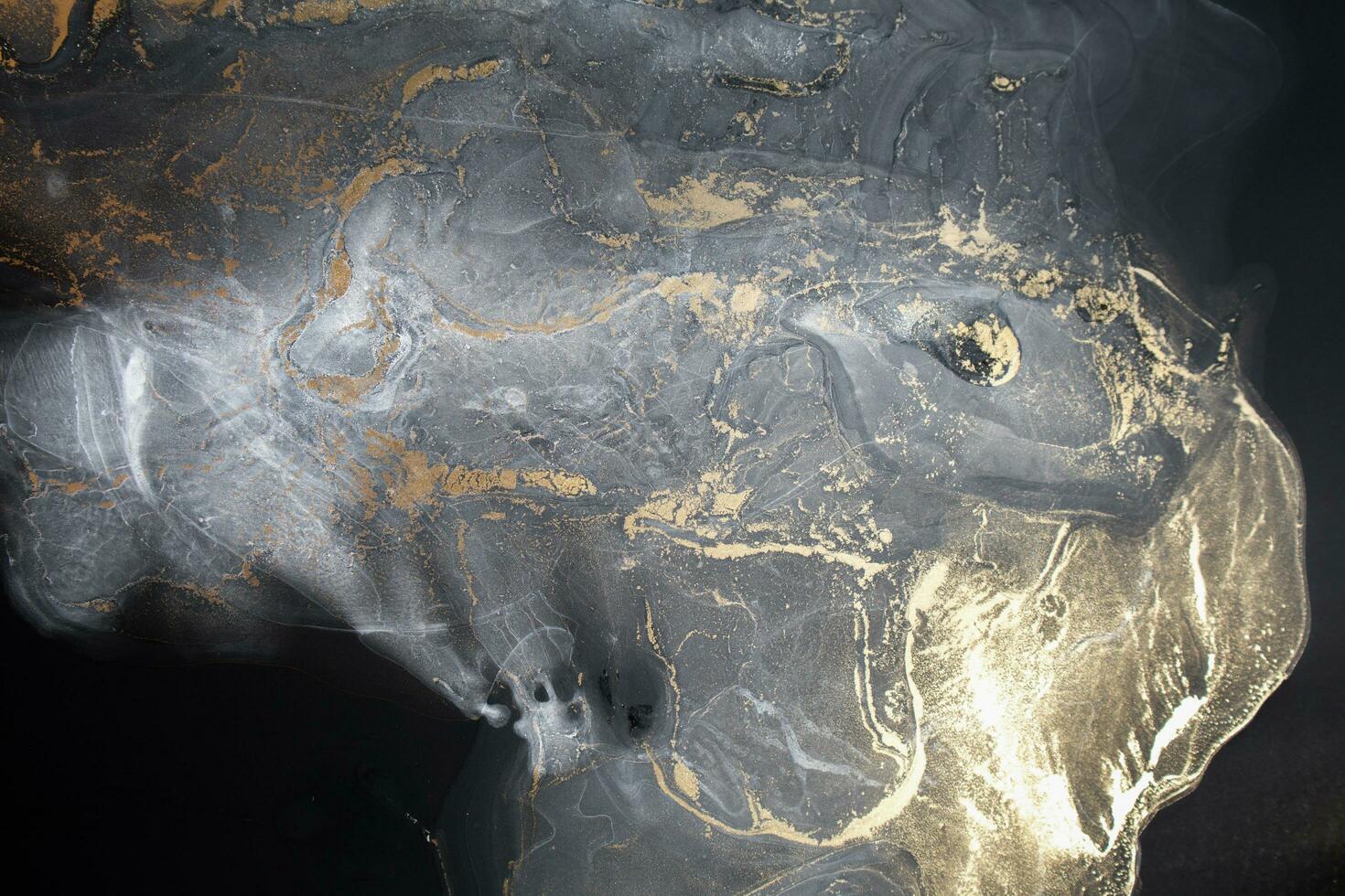 Ink colors are amazingly bright, luminous, translucent, free-flowing, and dry quickly. Abstract artwork. Trendy wallpaper. Natural pattern, luxury. Art for your design project. Transparent creativity. photo