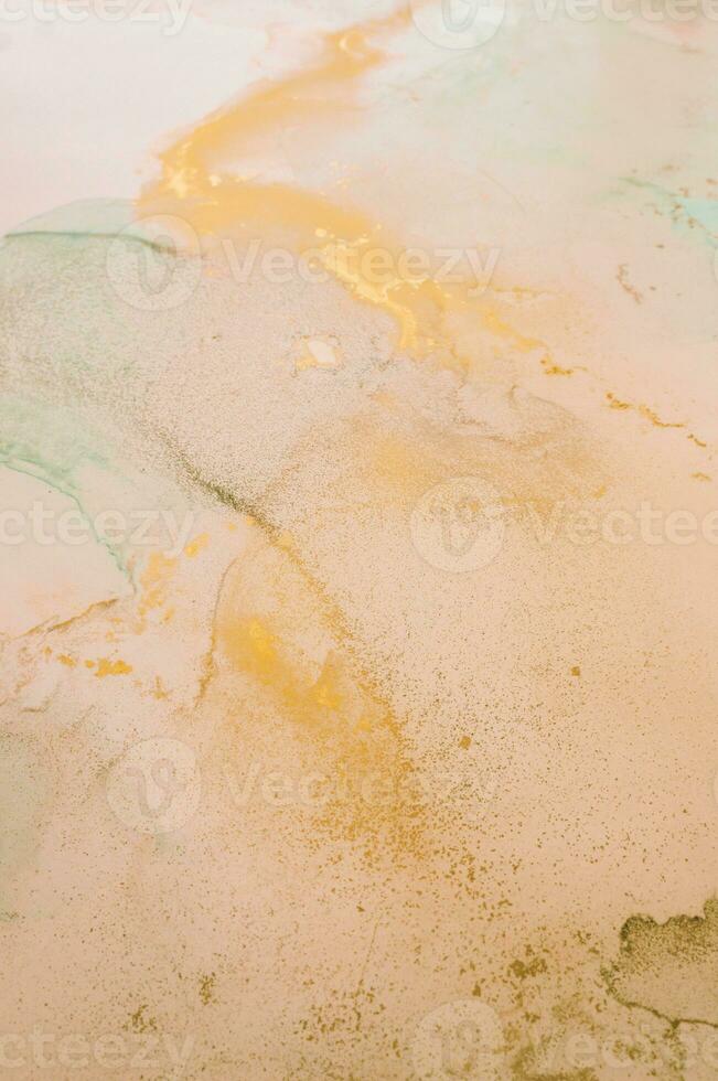 Ink colors are amazingly bright, luminous, translucent, free-flowing, and dry quickly. Abstract artwork. Trendy wallpaper. Natural pattern, luxury. Art for your design project. Transparent creativity. photo