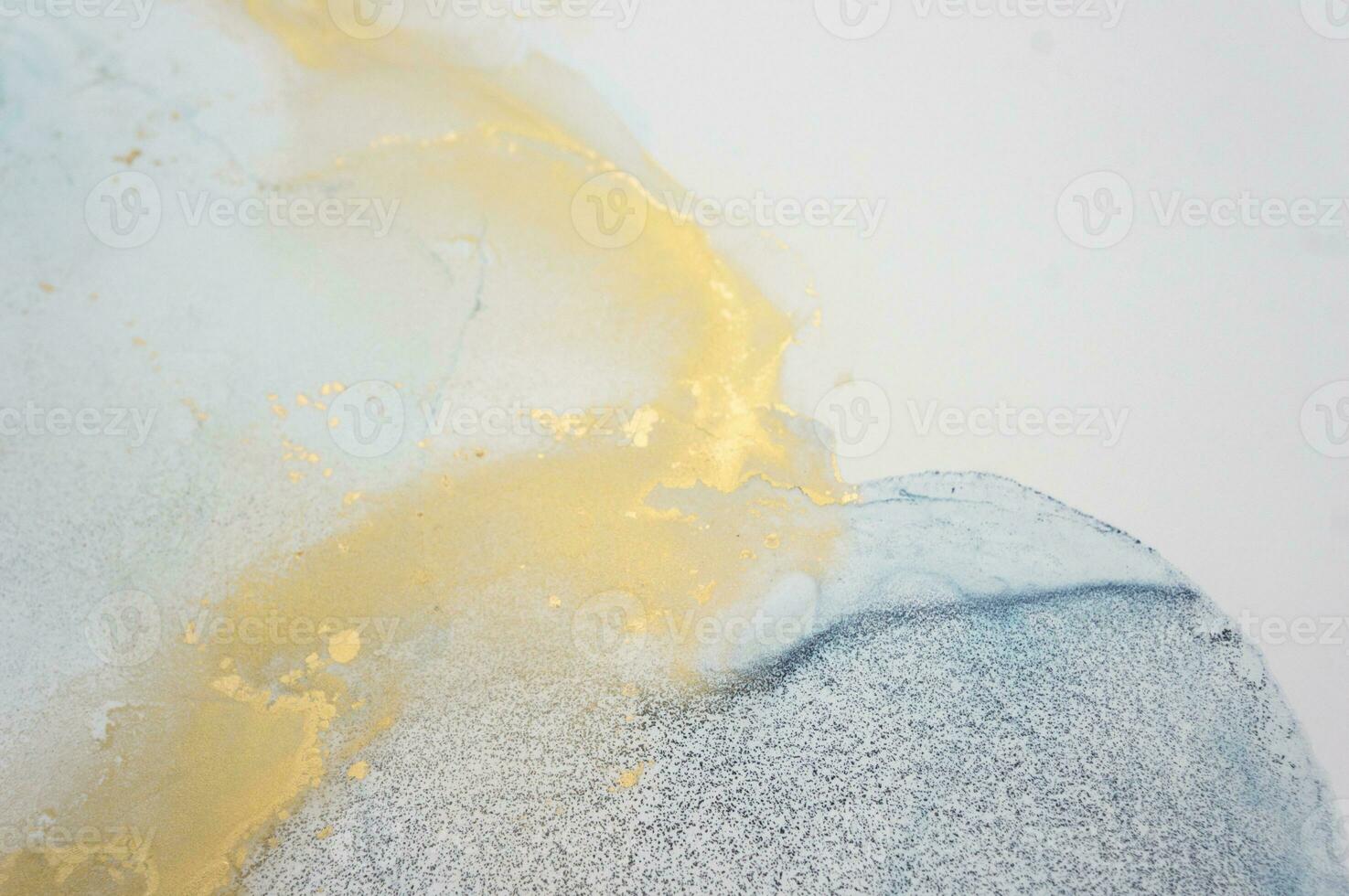 The picture is painted in alcohol ink. Abstraction will perfectly fit into a modern interior. Closeup of the painting. Colorful abstract painting background. photo