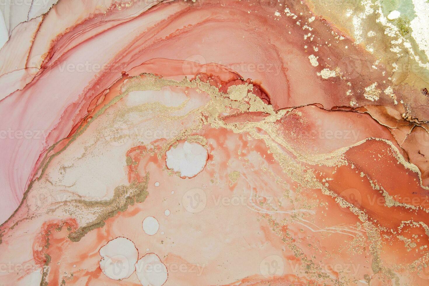 Alcohol ink. Style incorporates the swirls of marble or the ripples of agate. Abstract painting, can be used as a trendy background for wallpapers, posters, cards, invitations, websites. photo