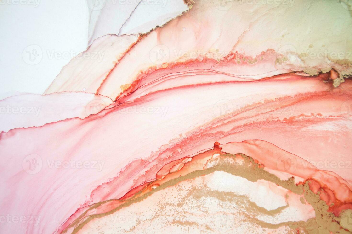 Alcohol ink. Style incorporates the swirls of marble or the ripples of agate. Abstract painting, can be used as a trendy background for wallpapers, posters, cards, invitations, websites. photo