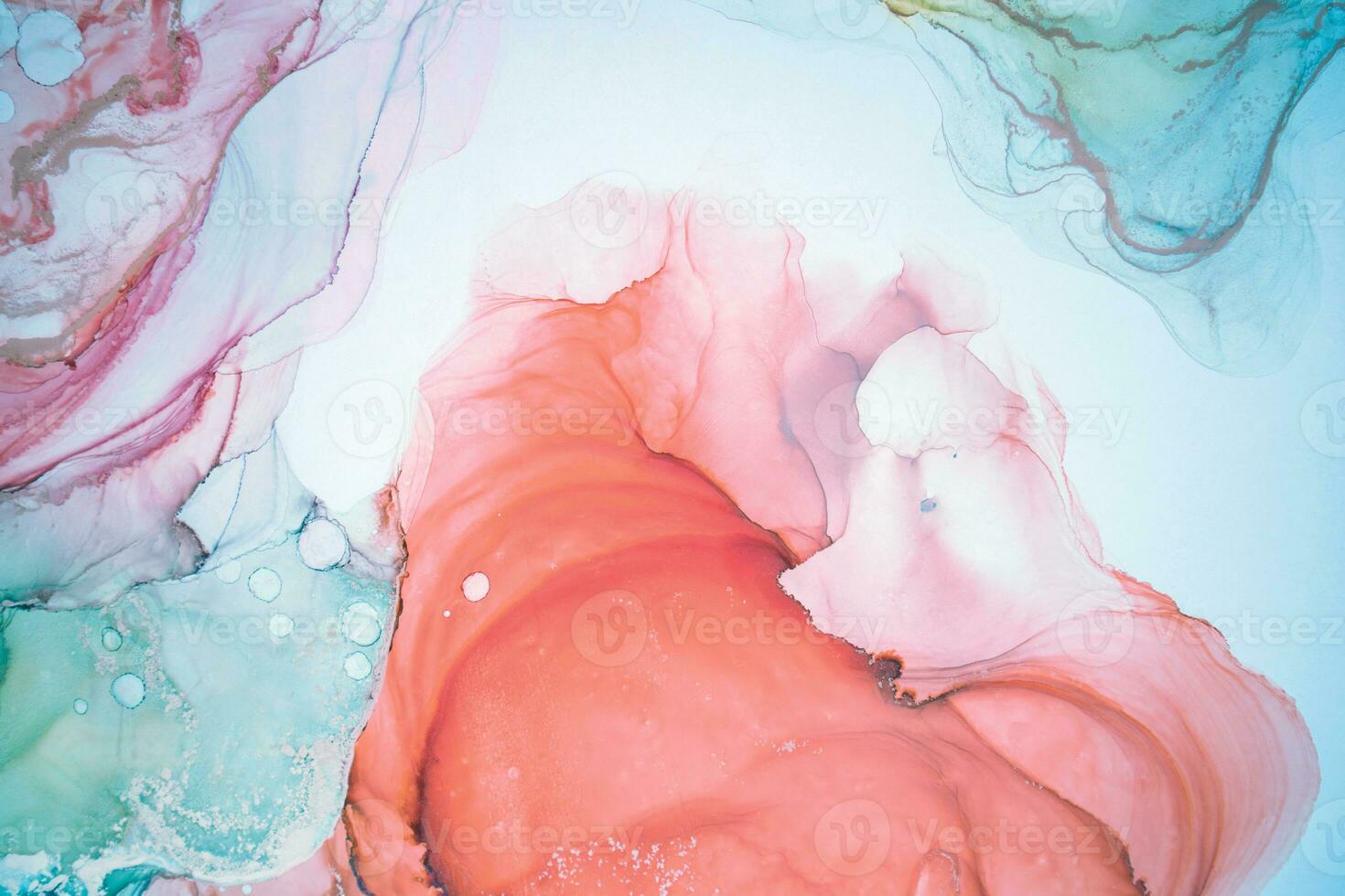 Alcohol ink. Style incorporates the swirls of marble or the ripples of agate. Abstract painting, can be used as a trendy background for wallpapers, posters, cards, invitations, websites. photo