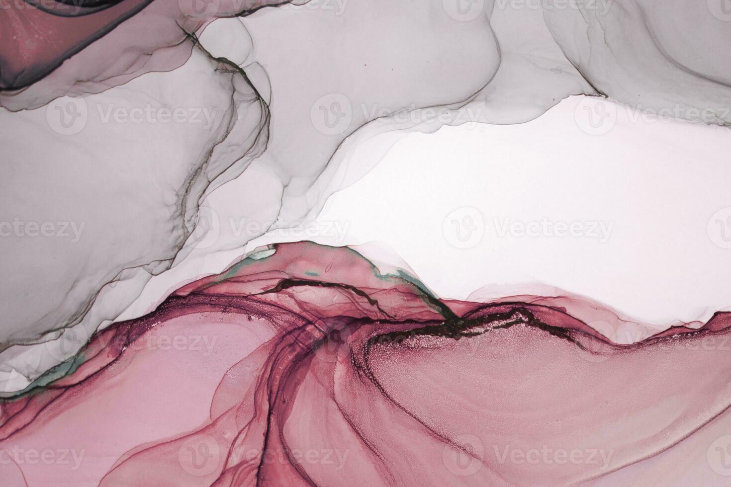 Alcohol ink. Style incorporates the swirls of marble or the ripples of agate. Abstract painting, can be used as a trendy background for wallpapers, posters, cards, invitations, websites. photo