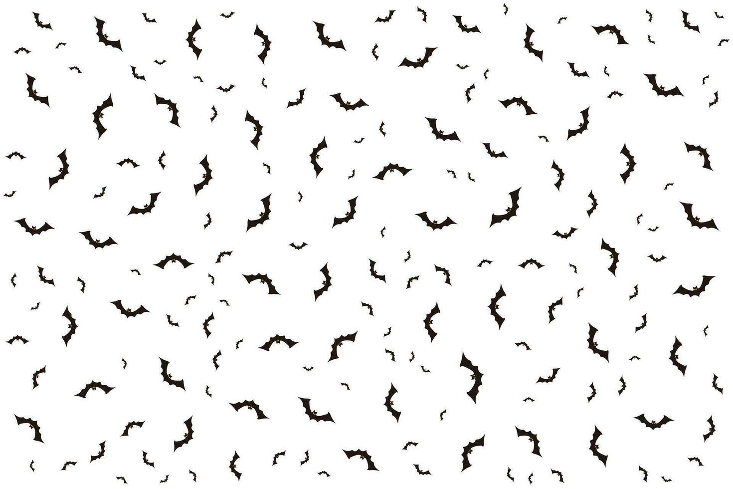 Hand drawn flat Halloween pattern design vector