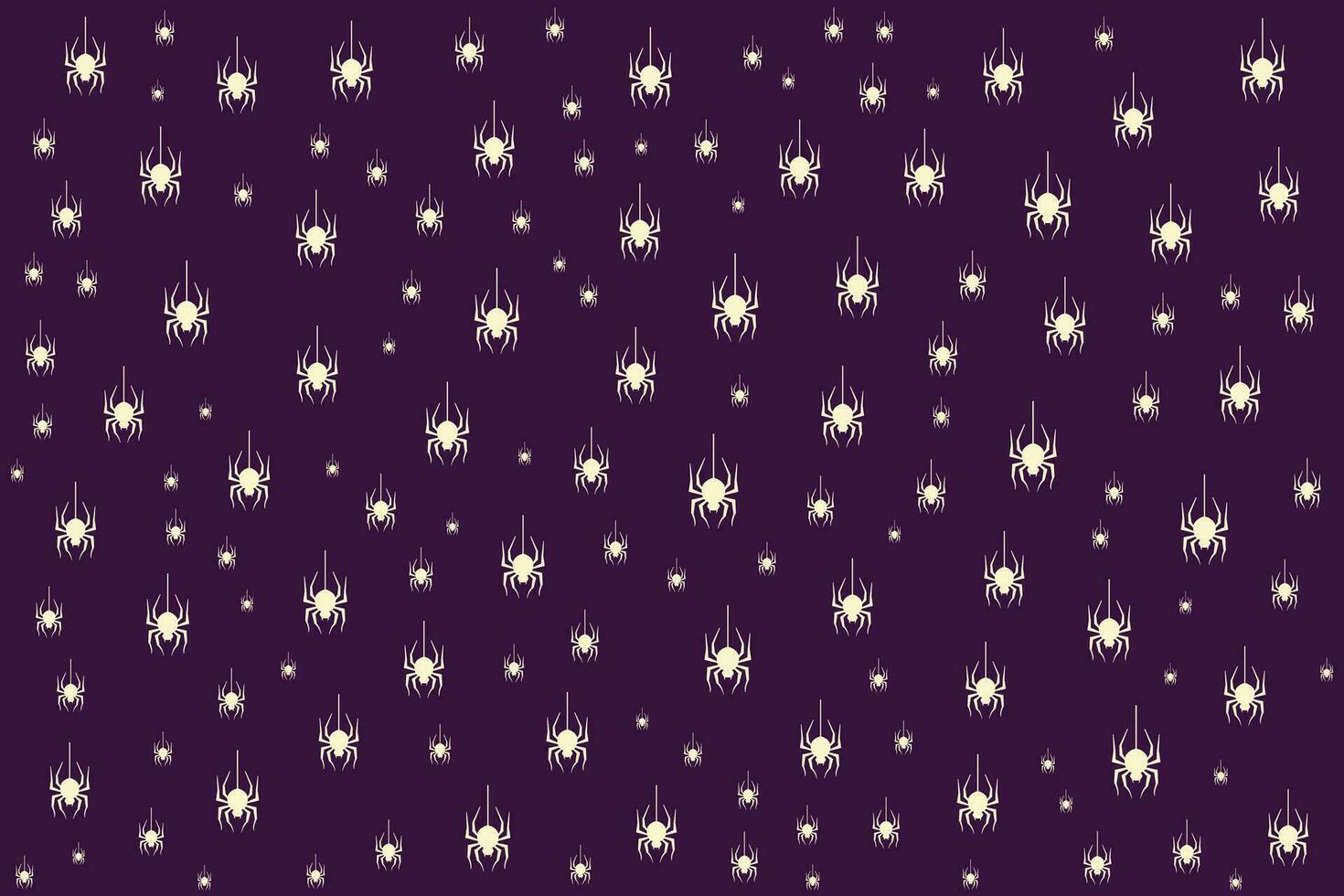 Hand drawn flat Halloween pattern design vector