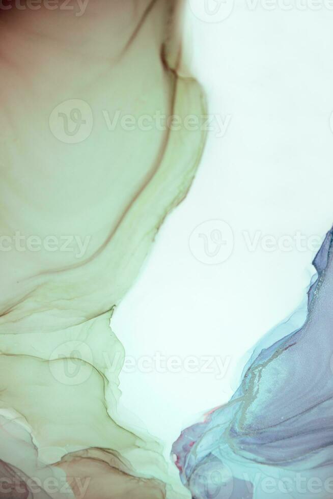 Alcohol ink. Style incorporates the swirls of marble or the ripples of agate. Abstract painting, can be used as a trendy background for wallpapers, posters, cards, invitations, websites. photo