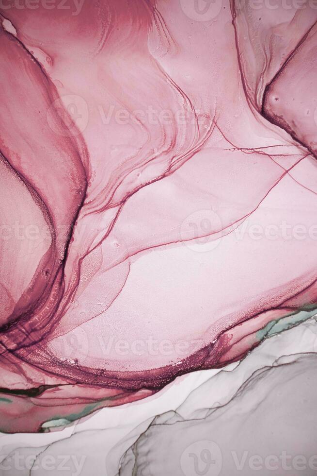 Alcohol ink. Style incorporates the swirls of marble or the ripples of agate. Abstract painting, can be used as a trendy background for wallpapers, posters, cards, invitations, websites. photo