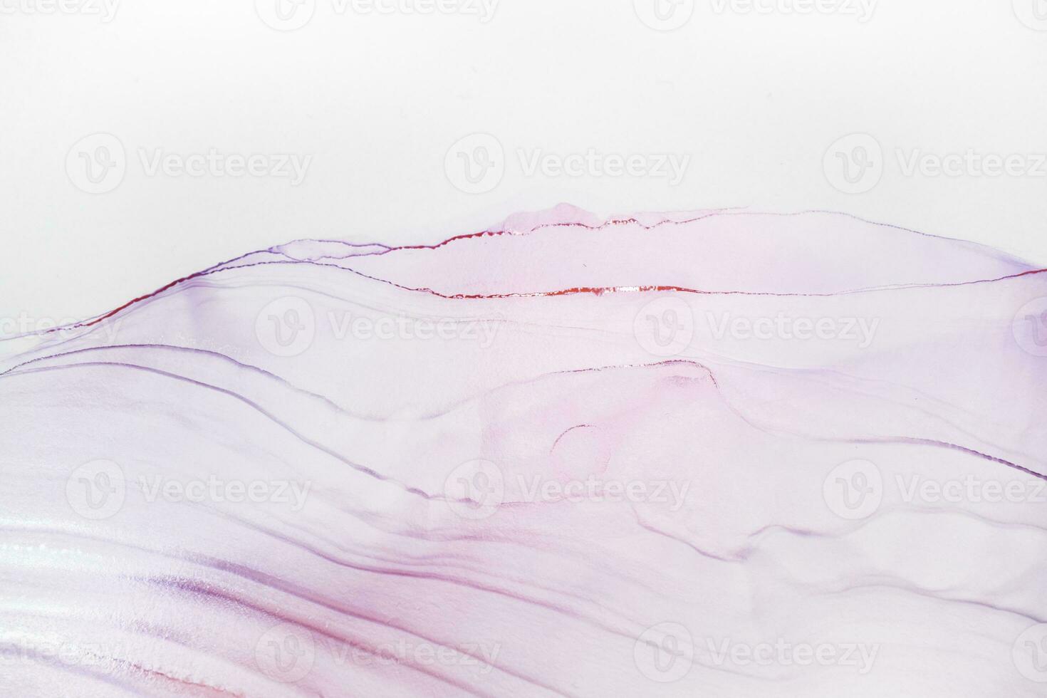 Painting created with alcohol ink. Soft smooth color transitions combined with clear gold and silver edges. Blue, pink, green abstract color combination. photo