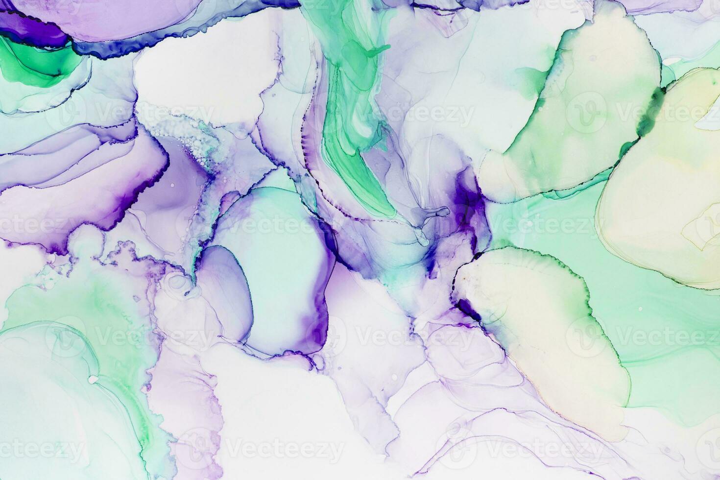 The picture is painted in alcohol ink. Creative abstract artwork made with translucent ink colors. Trendy wallpaper. Abstract painting, can be used as a background for wallpapers, posters, websites. photo
