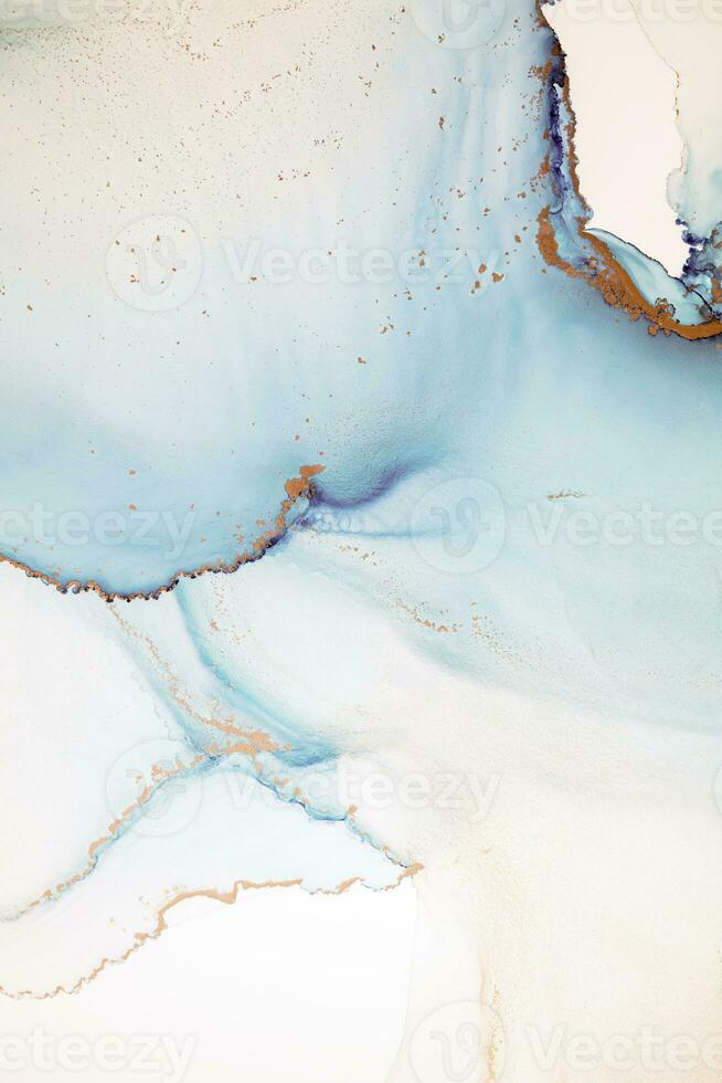 Abstract liquid painting background alcohol ink technique. the abstract ocean includes swirls of marble or ripples of agate. Luxurious fluid painting. photo