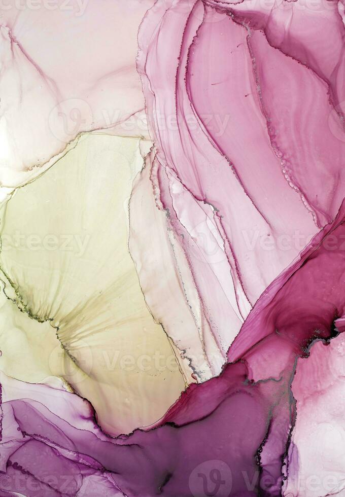 Abstract liquid painting background alcohol ink technique. the abstract ocean includes swirls of marble or ripples of agate. Luxurious fluid painting. photo