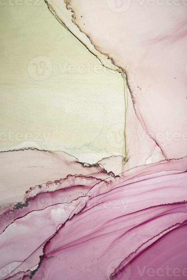Abstract liquid painting background alcohol ink technique. the abstract ocean includes swirls of marble or ripples of agate. Luxurious fluid painting. photo