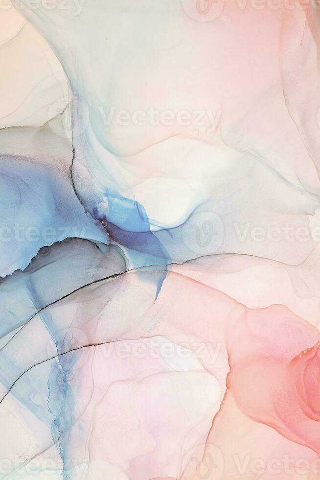 Abstract liquid painting background alcohol ink technique. the abstract ocean includes swirls of marble or ripples of agate. Luxurious fluid painting. photo