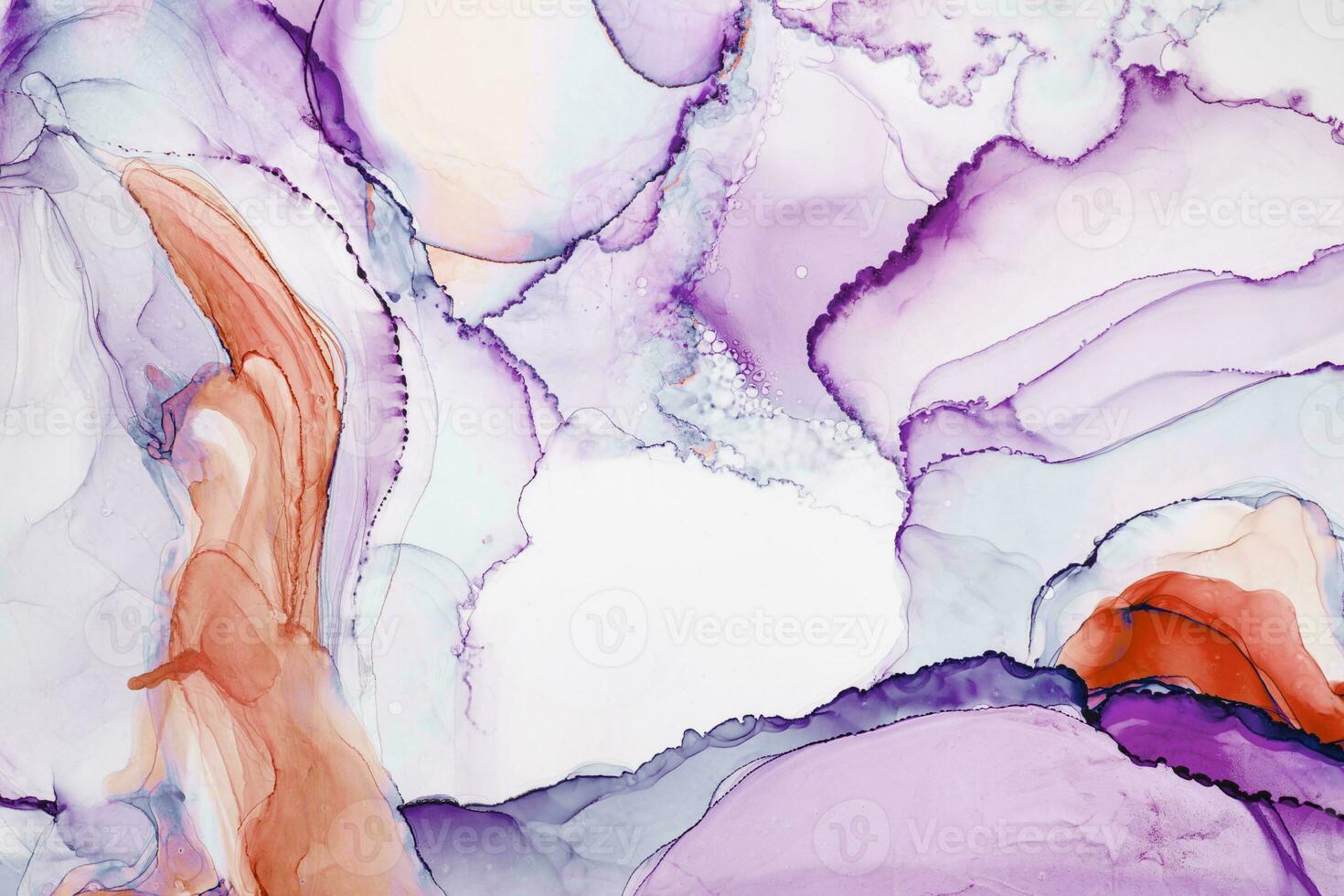 The picture is painted in alcohol ink. Creative abstract artwork made with translucent ink colors. Trendy wallpaper. Abstract painting, can be used as a background for wallpapers, posters, websites. photo