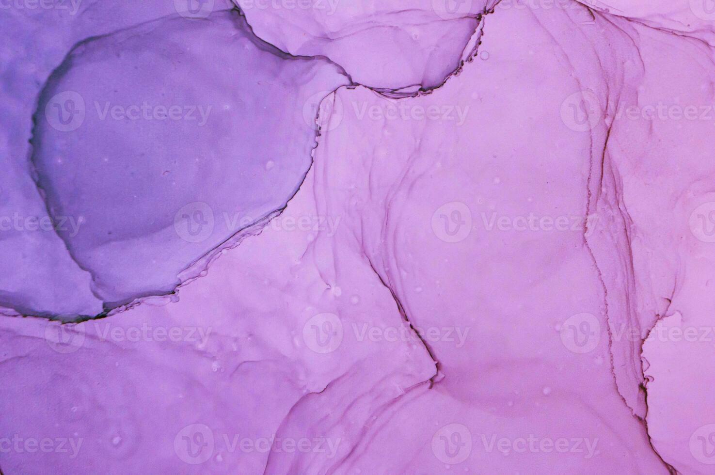 Abstract created using the technique of Alcohol ink. Macro photography of the smallest details of a panting. The panting shows how overflows of shades and colors of paint resemble space motifs. photo