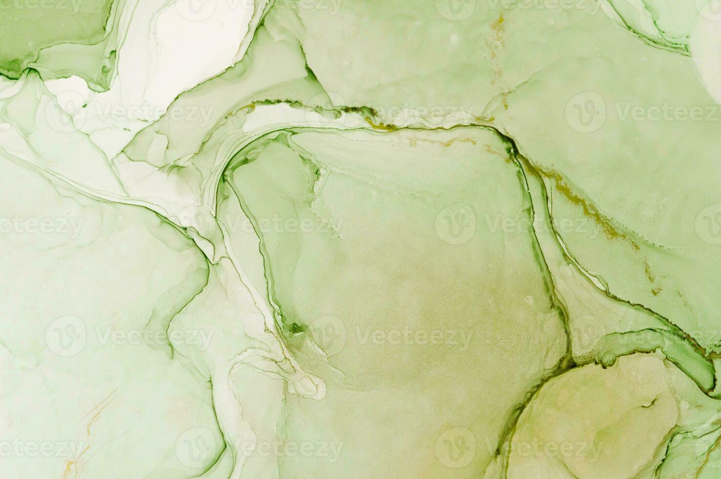 Abstract created using the technique of Alcohol ink. Macro photography of the smallest details of a panting. The panting shows how overflows of shades and colors of paint resemble space motifs. photo