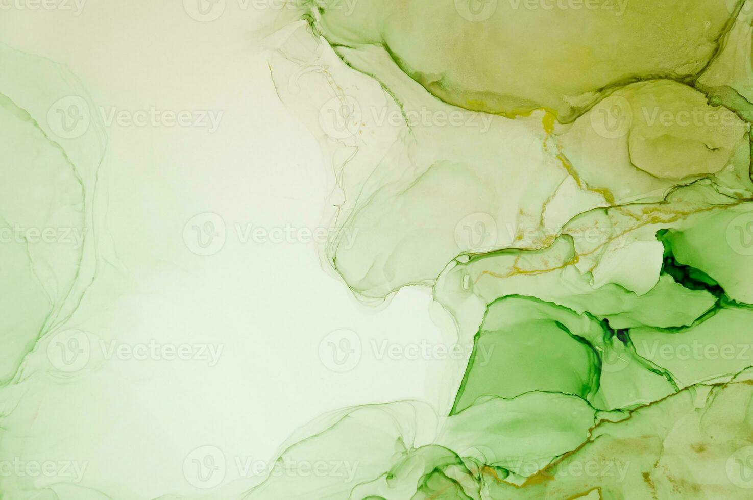 Abstract created using the technique of Alcohol ink. Macro photography of the smallest details of a panting. The panting shows how overflows of shades and colors of paint resemble space motifs. photo