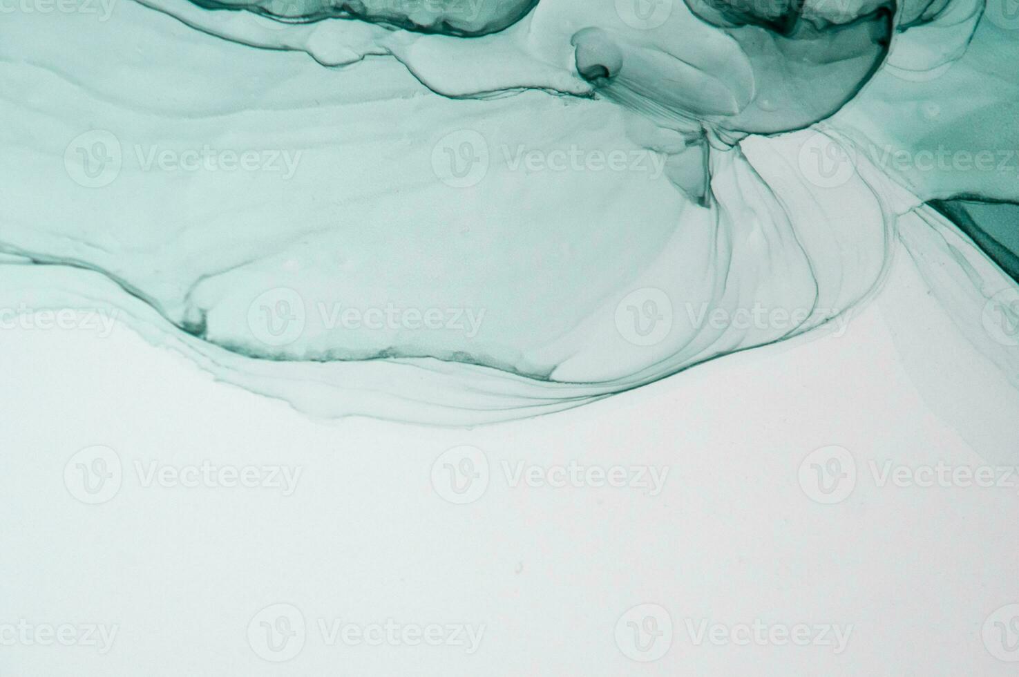 Abstract created using the technique of Alcohol ink. Macro photography of the smallest details of a panting. The panting shows how overflows of shades and colors of paint resemble space motifs. photo