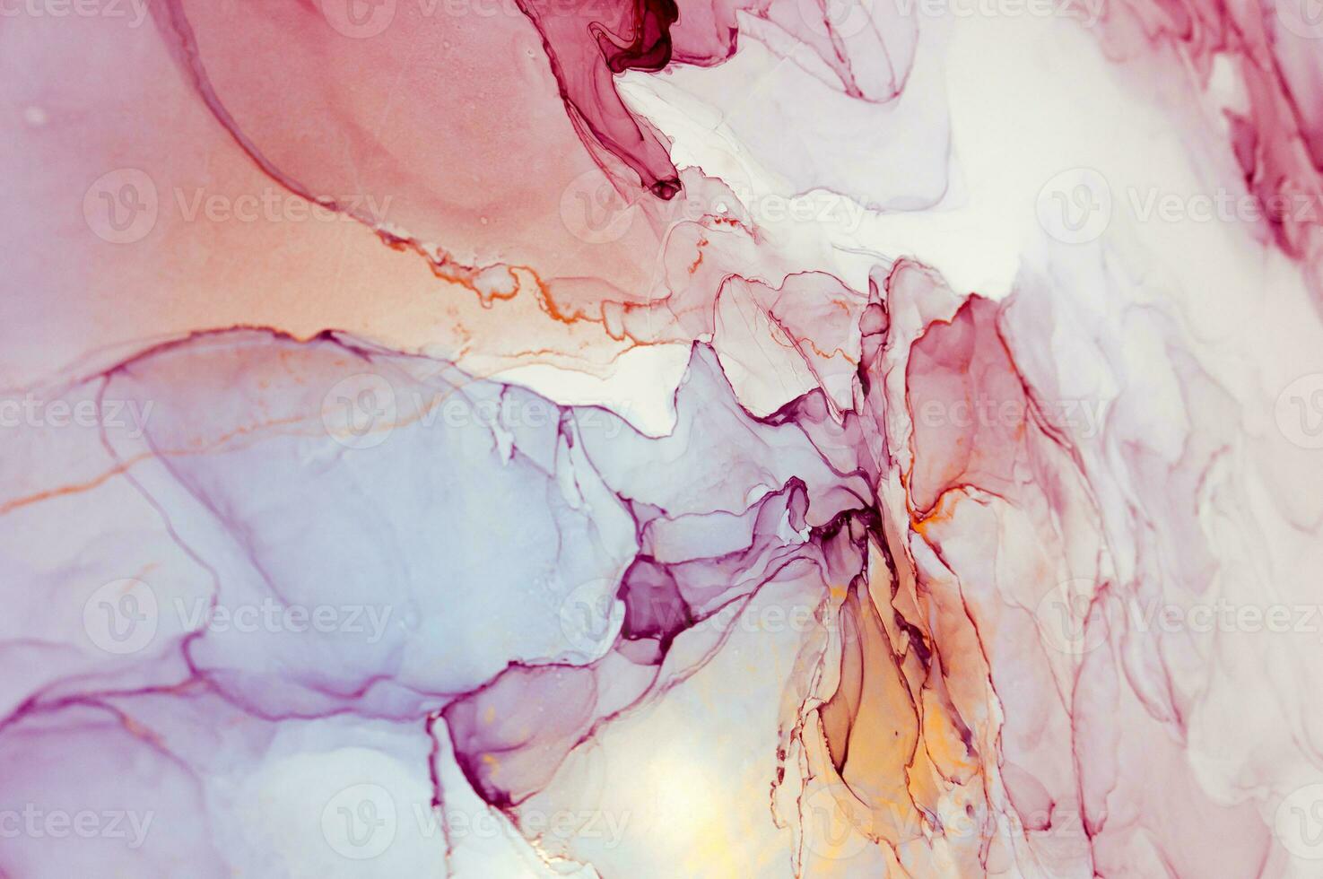 The picture is painted in alcohol ink. Creative abstract artwork made with translucent ink colors. Trendy wallpaper. Abstract painting, can be used as a background for wallpapers, posters, websites. photo