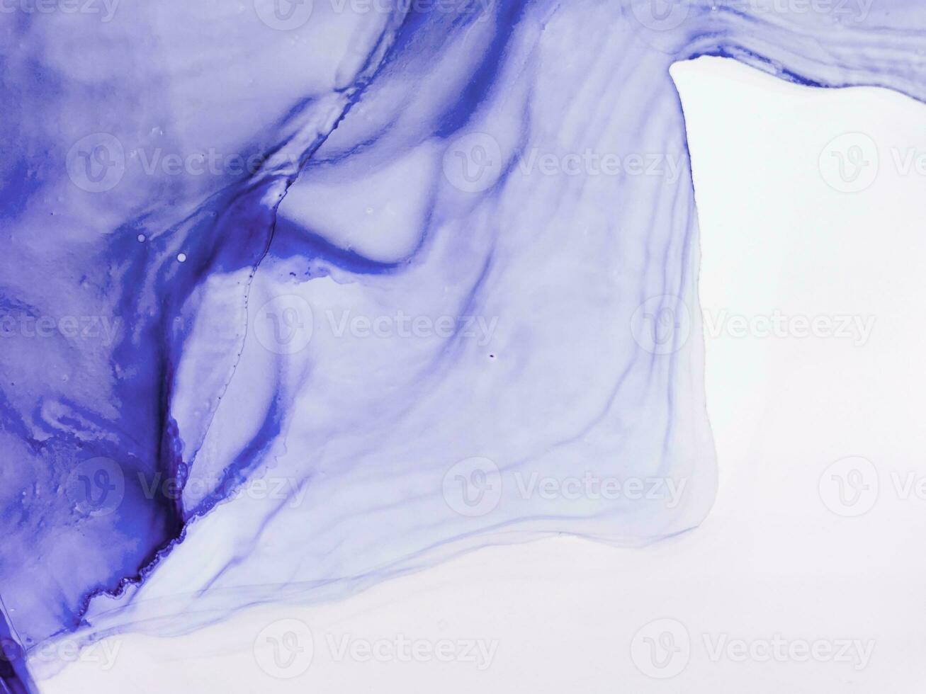 Blue marbled alcohol ink drawing effect. Illustration backdrop. photo