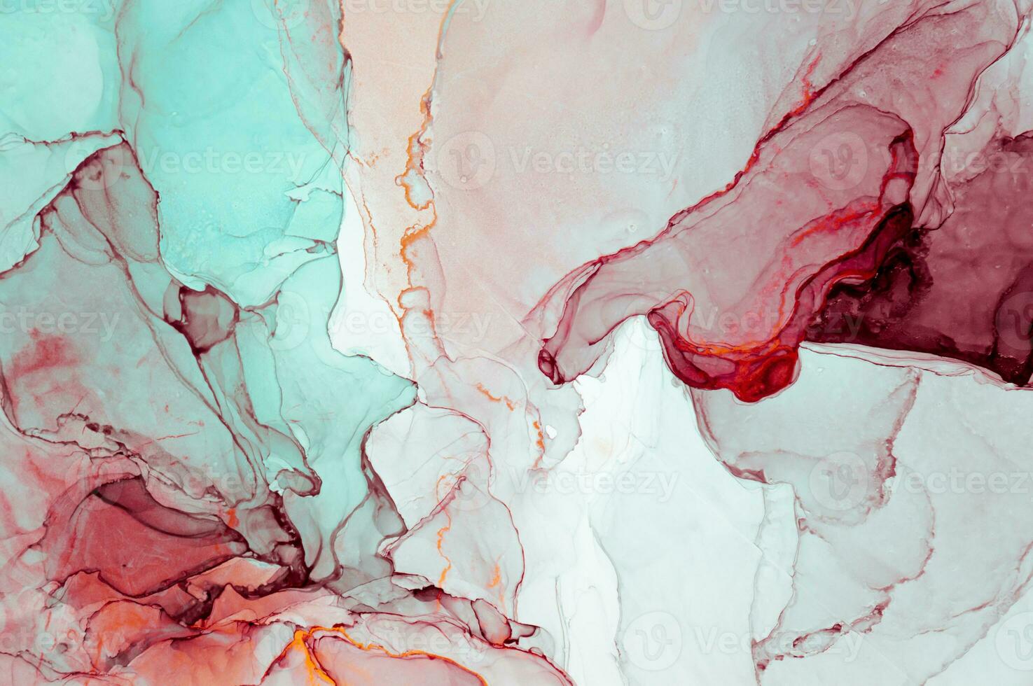The picture is painted in alcohol ink. Creative abstract artwork made with translucent ink colors. Trendy wallpaper. Abstract painting, can be used as a background for wallpapers, posters, websites. photo