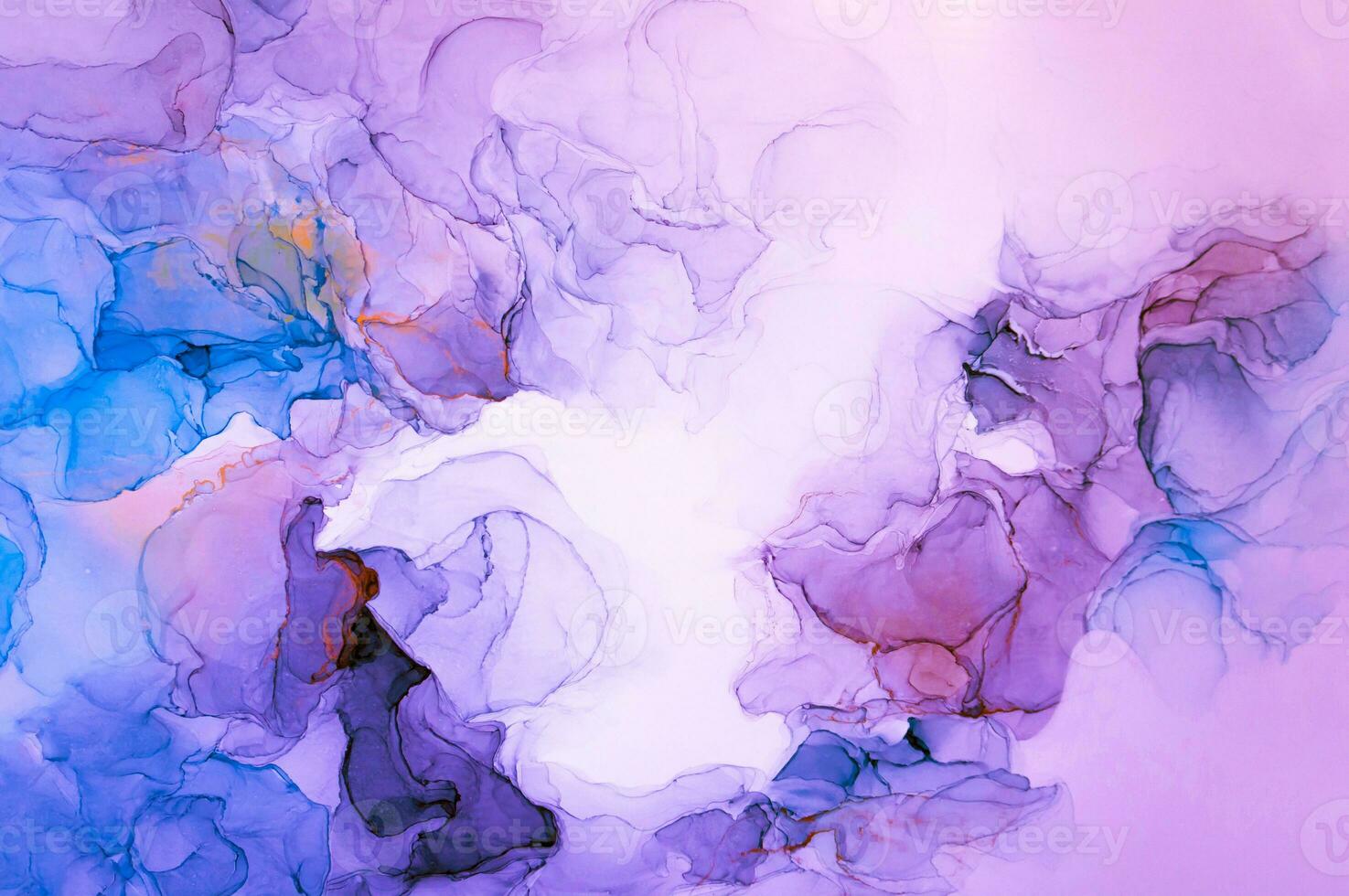 The picture is painted in alcohol ink. Creative abstract artwork made with translucent ink colors. Trendy wallpaper. Abstract painting, can be used as a background for wallpapers, posters, websites. photo