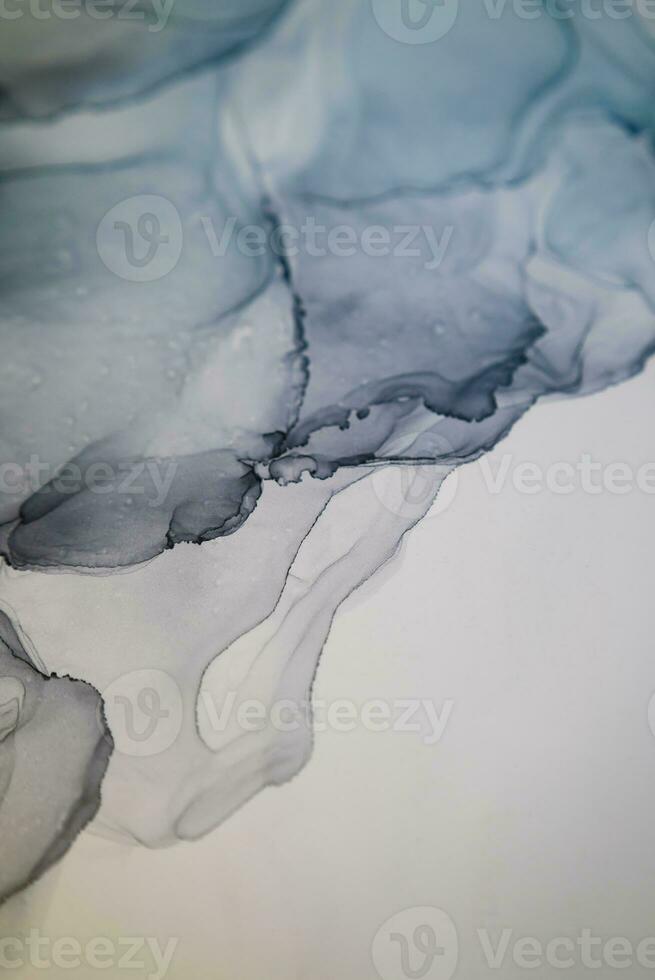 Alcohol ink sea texture. Contemporary art. Abstract art background. Multicolored bright texture. Fragment of artwork. Modern art. Inspired by the sky, as well as steam and smoke. Trendy wallpaper. photo