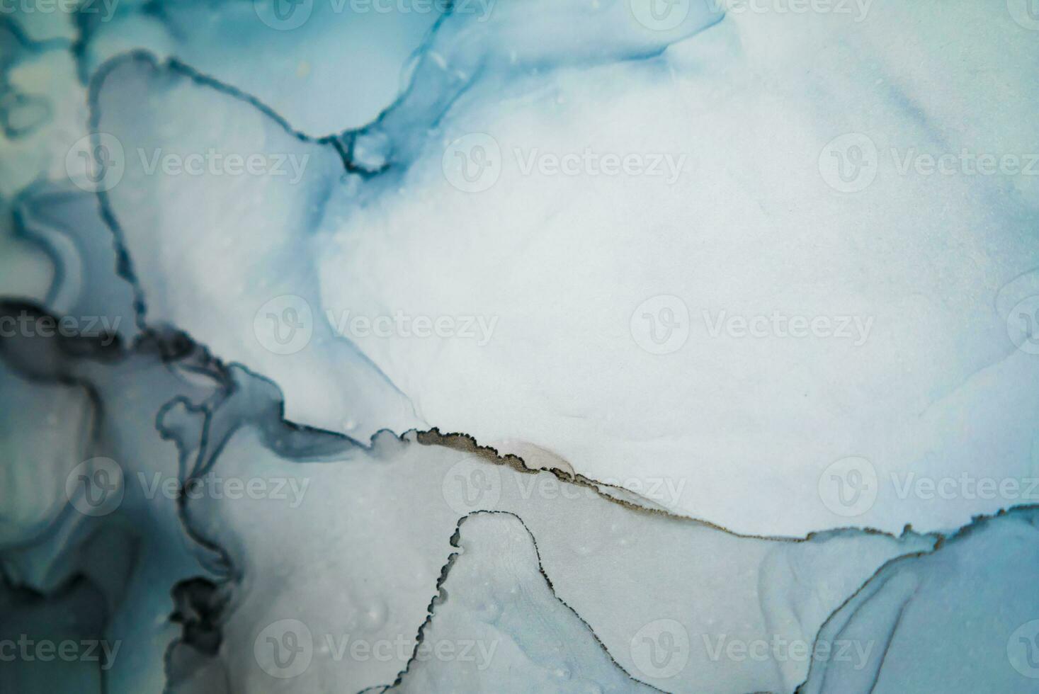 Alcohol ink sea texture. Contemporary art. Abstract art background. Multicolored bright texture. Fragment of artwork. Modern art. Inspired by the sky, as well as steam and smoke. Trendy wallpaper. photo