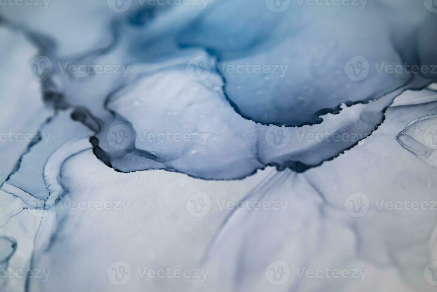 Alcohol ink sea texture. Contemporary art. Abstract art background. Multicolored bright texture. Fragment of artwork. Modern art. Inspired by the sky, as well as steam and smoke. Trendy wallpaper. photo