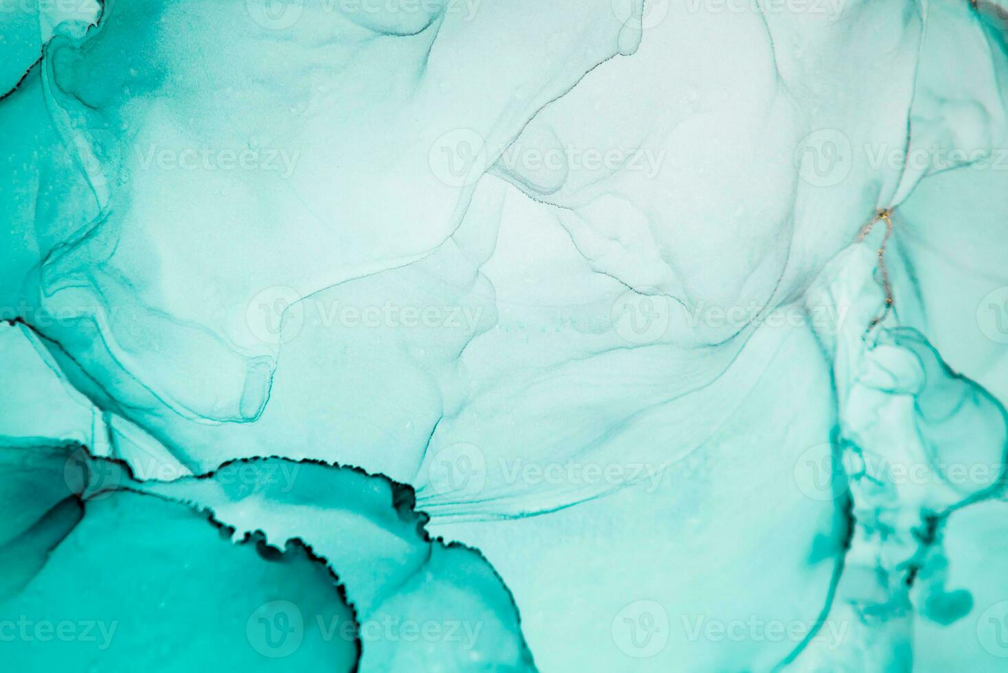 Alcohol ink sea texture. Artistic bright splash. Liquid artwork. Abstract ethereal swirl. Fragment of artwork. Trendy modern art. Inspired by the sky, as well as steam and smoke. photo