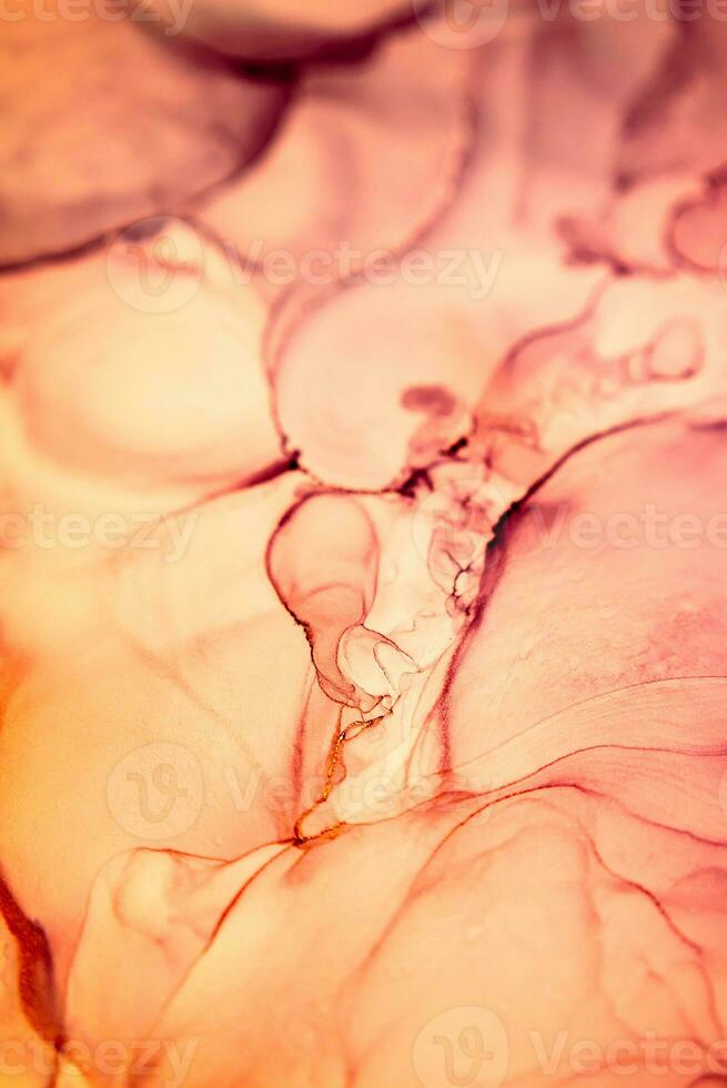 The picture is painted in alcohol ink. Creative abstract artwork made with translucent ink colors. Trendy wallpaper. Abstract painting, can be used as a background for wallpapers, posters, websites. photo