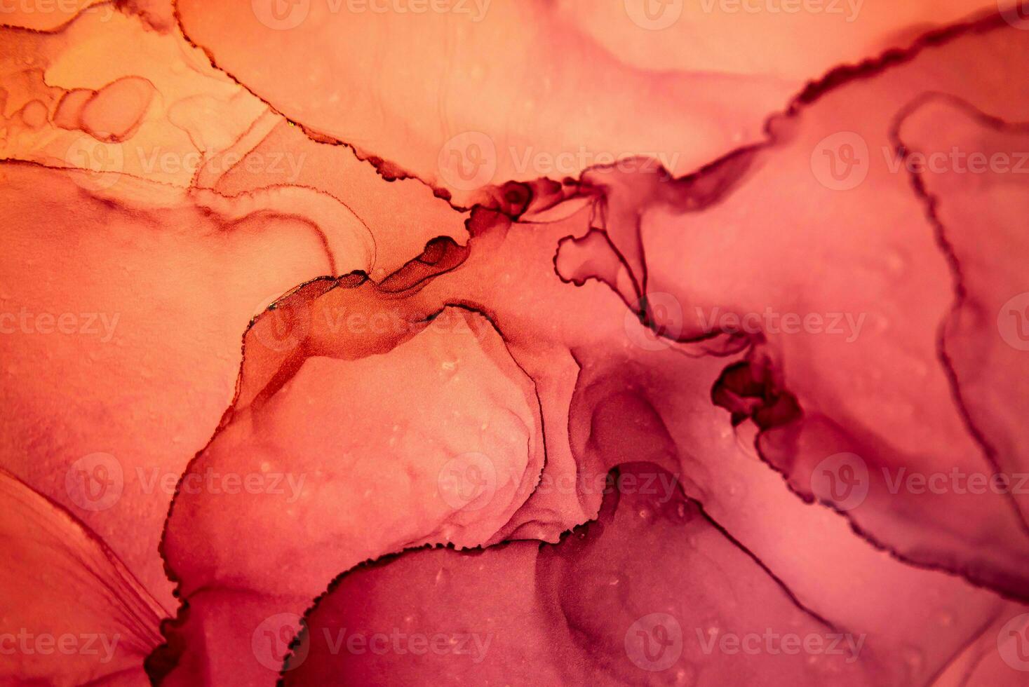 The picture is painted in alcohol ink. Creative abstract artwork made with translucent ink colors. Trendy wallpaper. Abstract painting, can be used as a background for wallpapers, posters, websites. photo