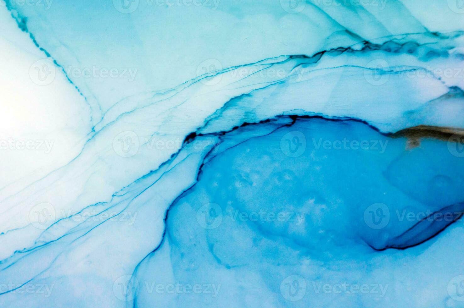 Ink colors are amazingly bright, luminous, translucent, free-flowing, and dry quickly. Abstract artwork. Trendy wallpaper. Natural pattern, luxury. Art for your design project. Transparent creativity. photo